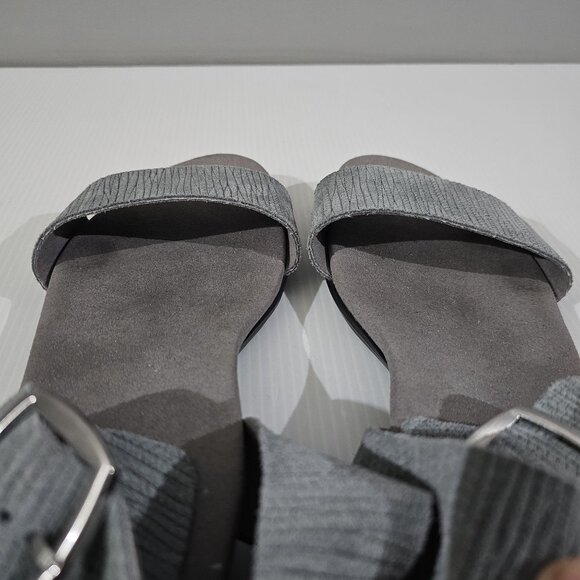 Munro Cleo Sandal Open Toe Gray Light Blue Leather Size 10 - Picture 10 of 13